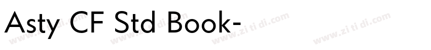 Asty CF Std Book字体转换